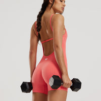 Define 2.0 Seamless Scrunch Short Unitard | Sunlit Coral