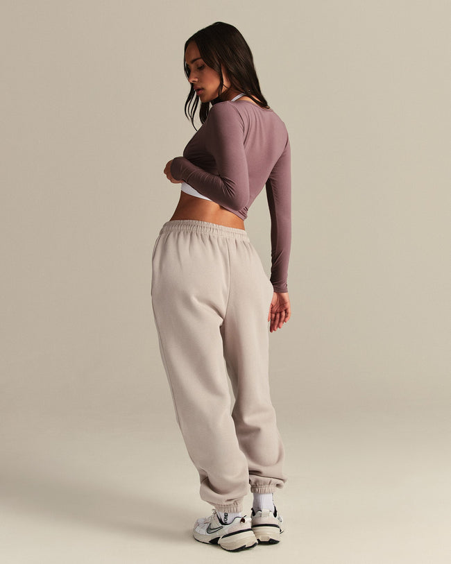 Smooth Contour Long Sleeve Reversible T-Shirt | Deep Mocha