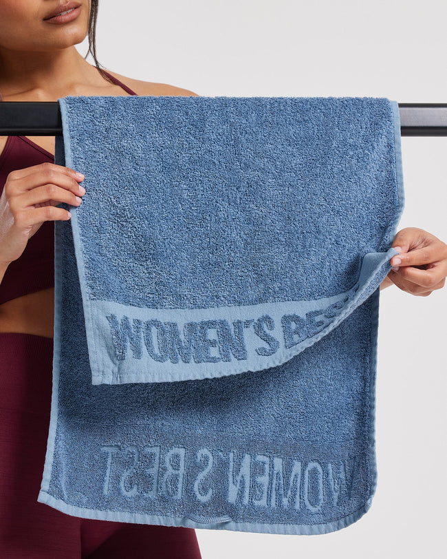 Small Sweat Towel | Smoke Blue