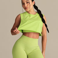 Comfort Drop Armhole Tank | Lime Punch
