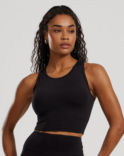 Sports Bra Tank Tops For Large Busts Essential Crop Tank Top