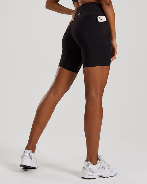 Essential Cycling Shorts with Pockets Black Women's Best - Main Image