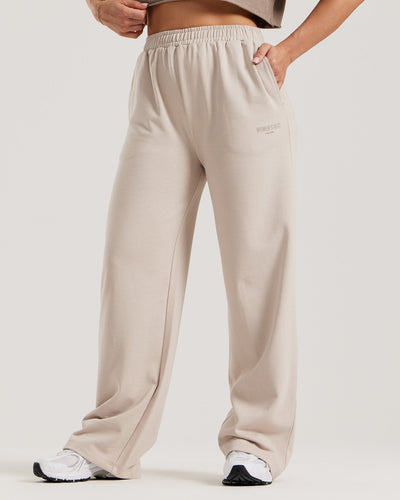 Comfort Light Straight Leg Joggers | Stone