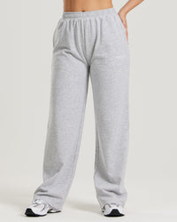 Comfort Light Straight Leg Joggers | Silver Grey Marl