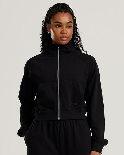 Comfort Light Full Zip Sweat | Black