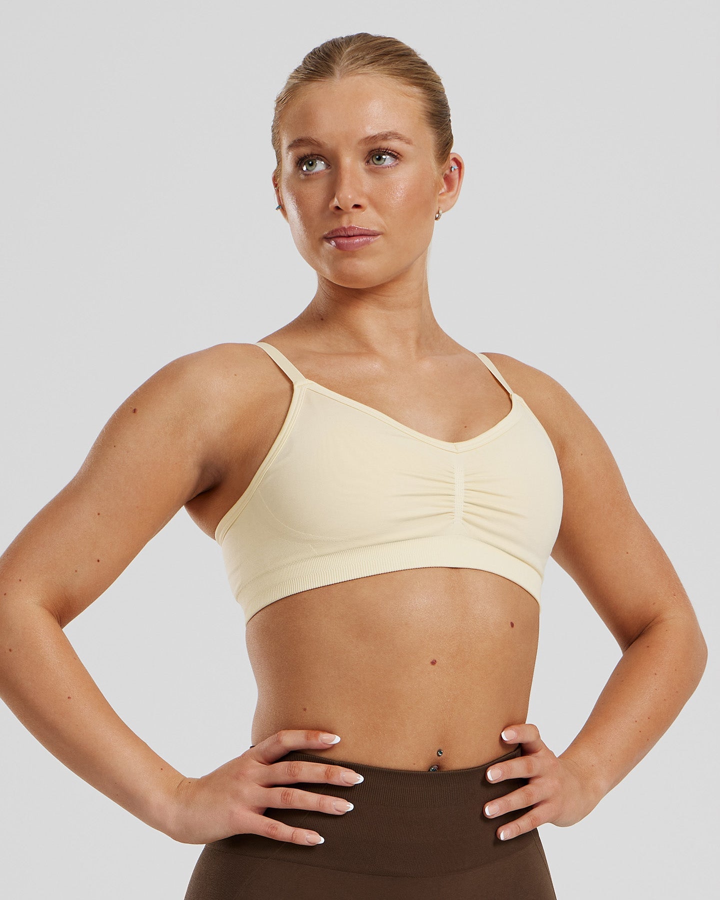 Define 2.0 Seamless Scrunch Bralette | Vanilla