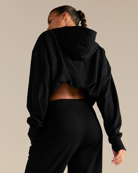 Comfort Oversized Hook Up Hoodie - Black | Women's Best