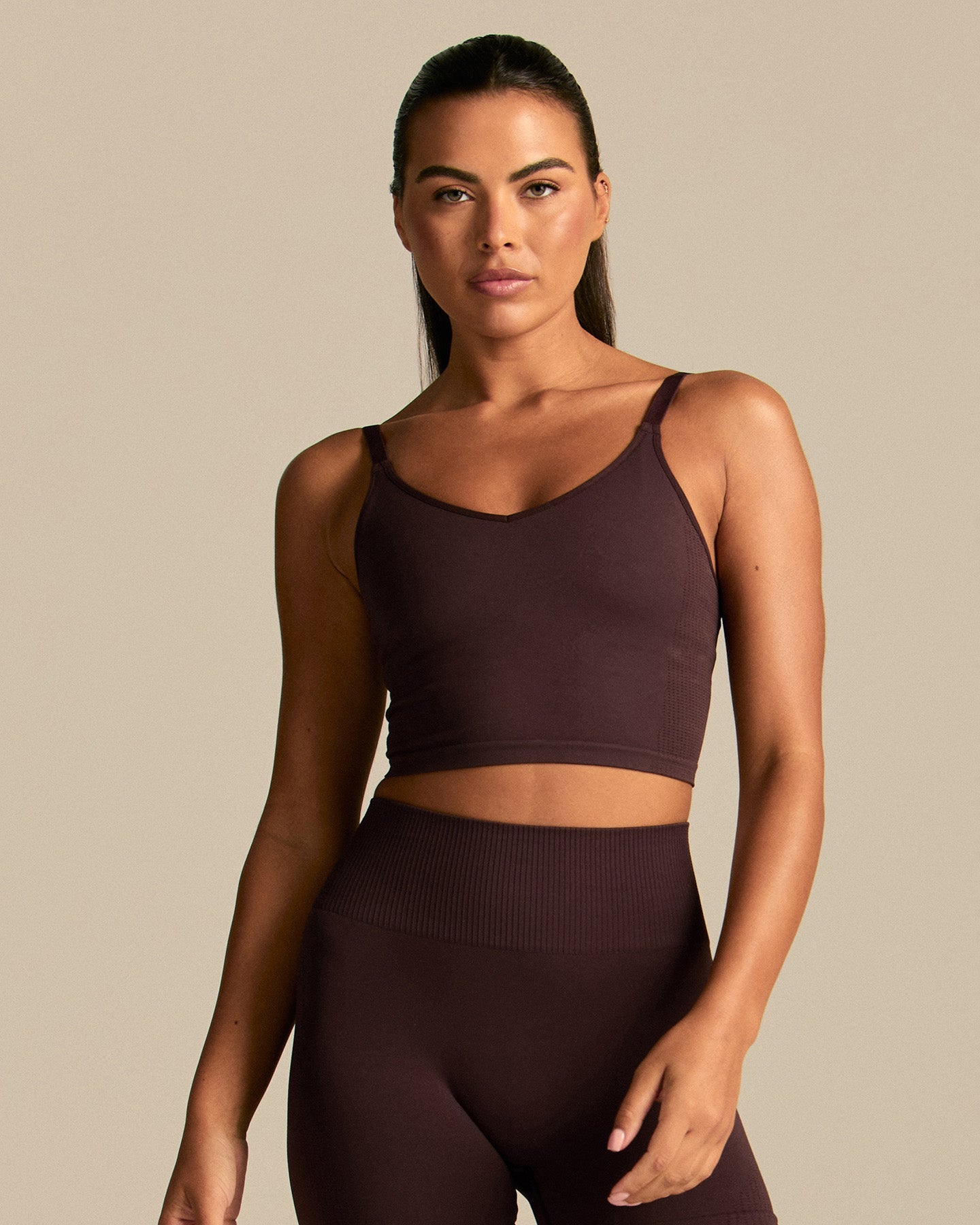 Power Built-In Bra Tank | Cafe Noir