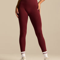 Power Enhanced High Waist Leggings | Oxford Red