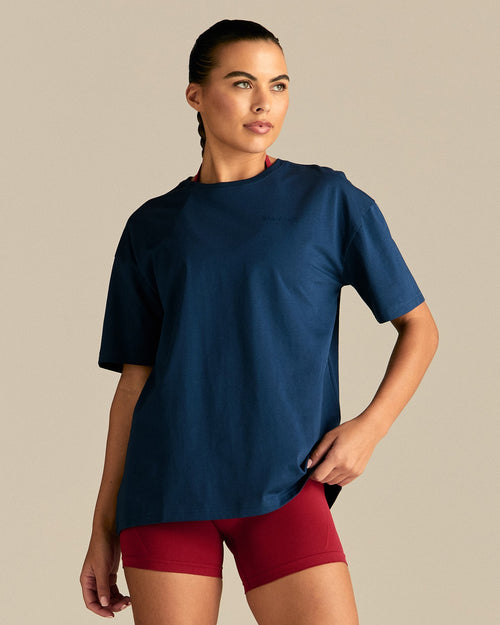 Comfort PWR Oversized Short Sleeve T-Shirt | True Navy