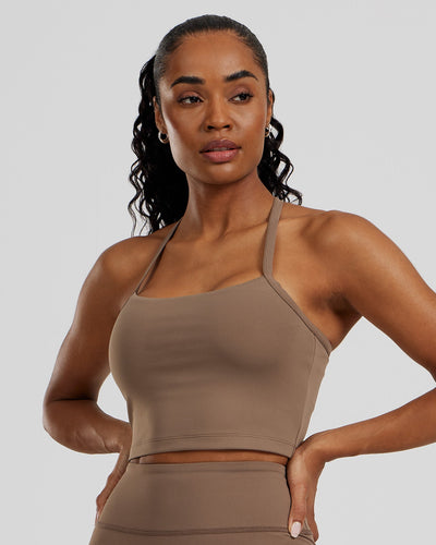 Essential Built-In Bra Crop Tank Top | Caribou