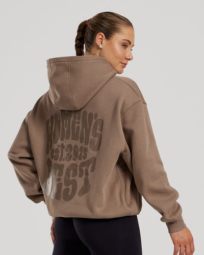 Comfort Oversized Statement Graphic Hoodie | Caribou