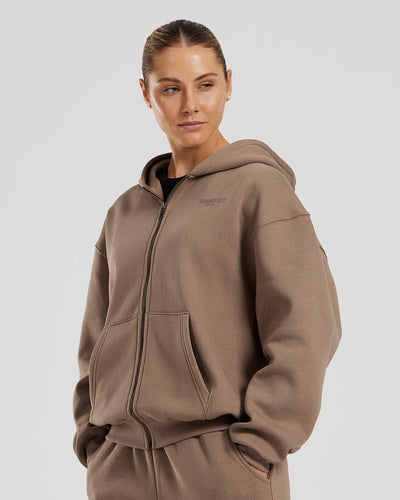 Comfort Oversized Zip-Up Hoodie | Caribou