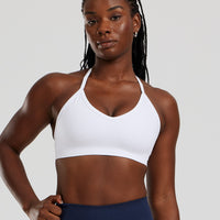 Define 2.0 Seamless Halter Neck Bra | White
