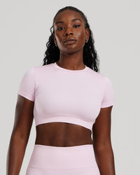 Motion Seamless Short Sleeve Crop Top | Quartz