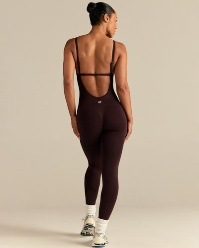 Define 2.0 Seamless Scrunch Adjustable Unitard | Cafe Noir