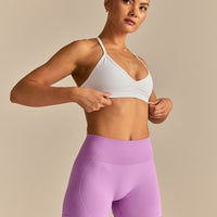 Define 2.0 Scrunch V-Neck Bra | White