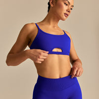 Emphasize Peek-A-Boo Bra | Luminous Blue