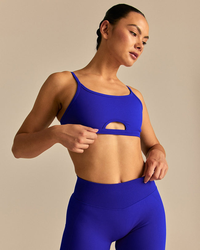 Emphasize Peek-A-Boo Bra | Luminous Blue