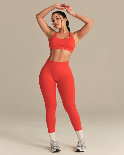 Define 2.0 Cross Back Bra | Lava Red