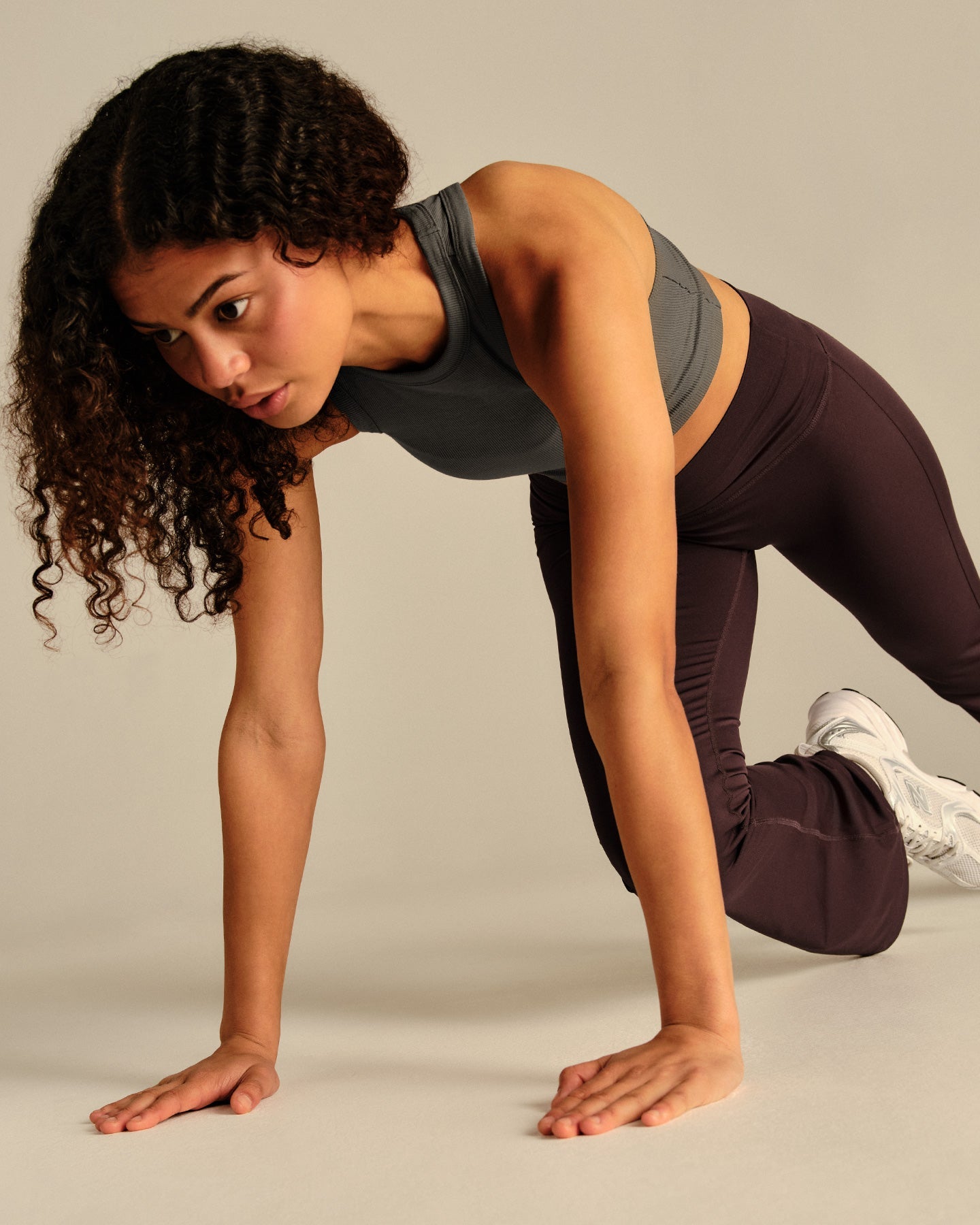 Comfort Ribbed Cropped Tank | Slate Grey (2/6)