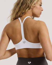 Define 2.0 Seamless Racer Back Bra | White