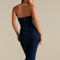 Essential Halter Tank | Sapphire Blue