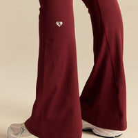 Power High Waist Flared Leggings | Oxford Red