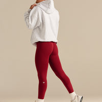 Comfort Oversized PWR Hoodie | Light Grey Marl