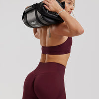 Motion Seamless Halter Bra | Dark Cherry