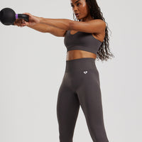 Power Seamless Sweetheart Bra | Graphite