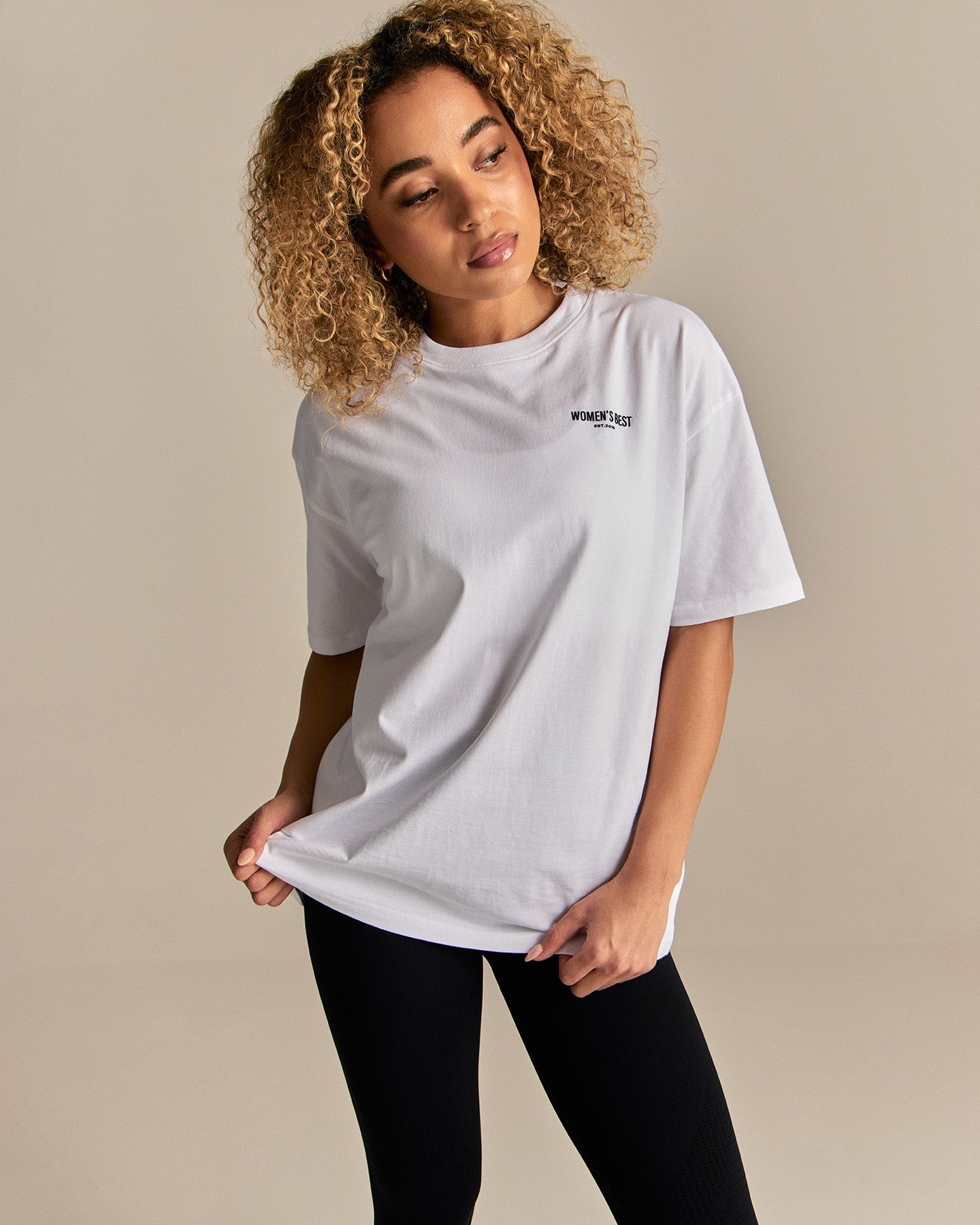 Comfort WB Logo Oversized Short Sleeve T-Shirt | White