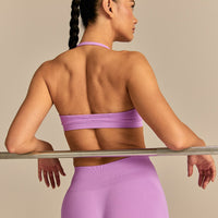 Define 2.0 Scrunch V-Neck Bra | Vivid Orchid