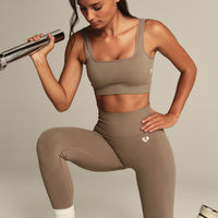 Power Seamless Leggings | Taupe Grey