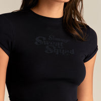 Comfort Graphic Ribbed Baby T-Shirt | Black