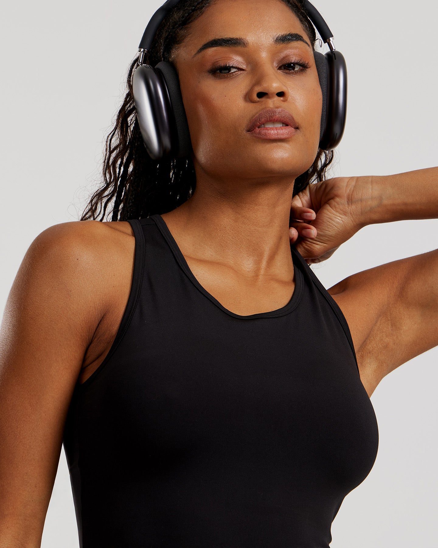 Essential Crop Tank Top | Black