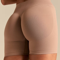 Emphasize Mid Waist 5" Shorts | Mauve Taupe