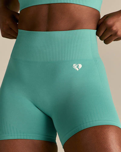 Power Seamless Shorts | Marine Green