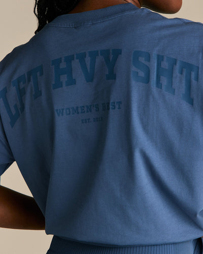 Comfort LFT HVY SHT Oversized T-Shirt | Blueberry