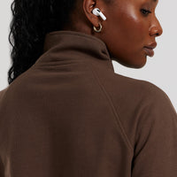 Comfort Light Full Zip Sweat | Cocoa