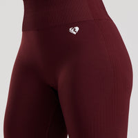 Power Seamless Scrunch Leggings | Dark Cherry