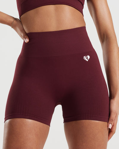 Power Seamless Shorts Dark Cherry Women's Best