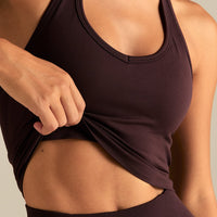 Define 2.0 Seamless Halter Tank | Cafe Noir