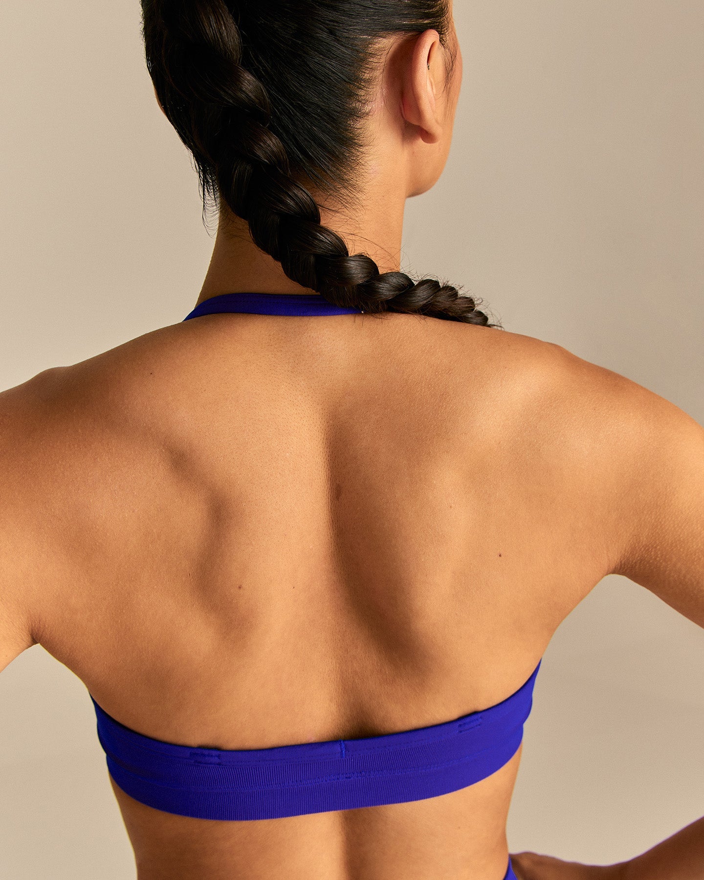 Define 2.0 Scrunch V-Neck Bra | Luminous Blue