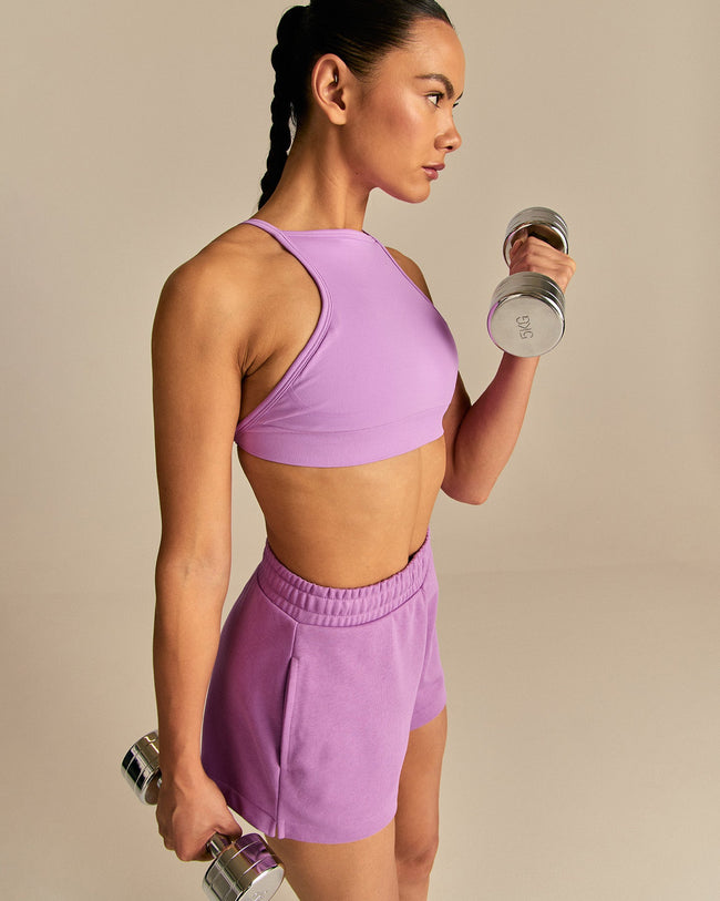 Define 2.0 High Neck Backless Bra | Vivid Orchid