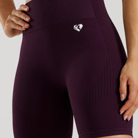 Power Seamless Cycling Shorts | Midnight Plum