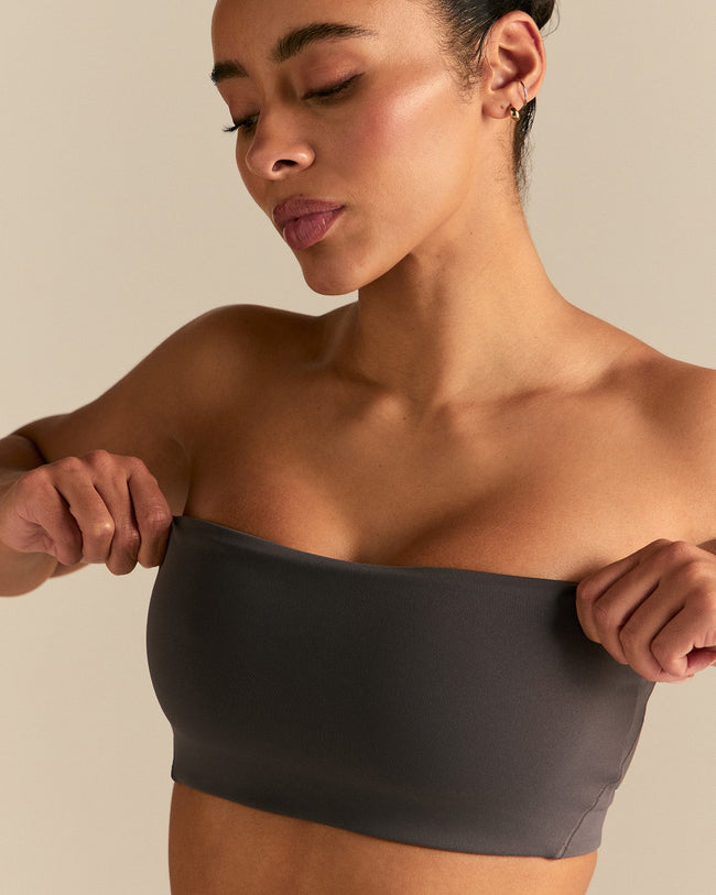 Essential Bandeau Convertible Bra | Slate Grey