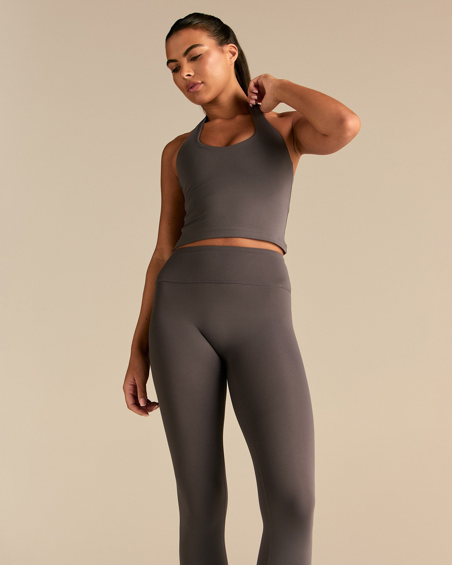 Essential Halter Tank | Slate Grey