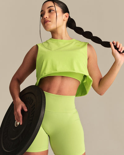 Comfort Drop Armhole Tank | Lime Punch
