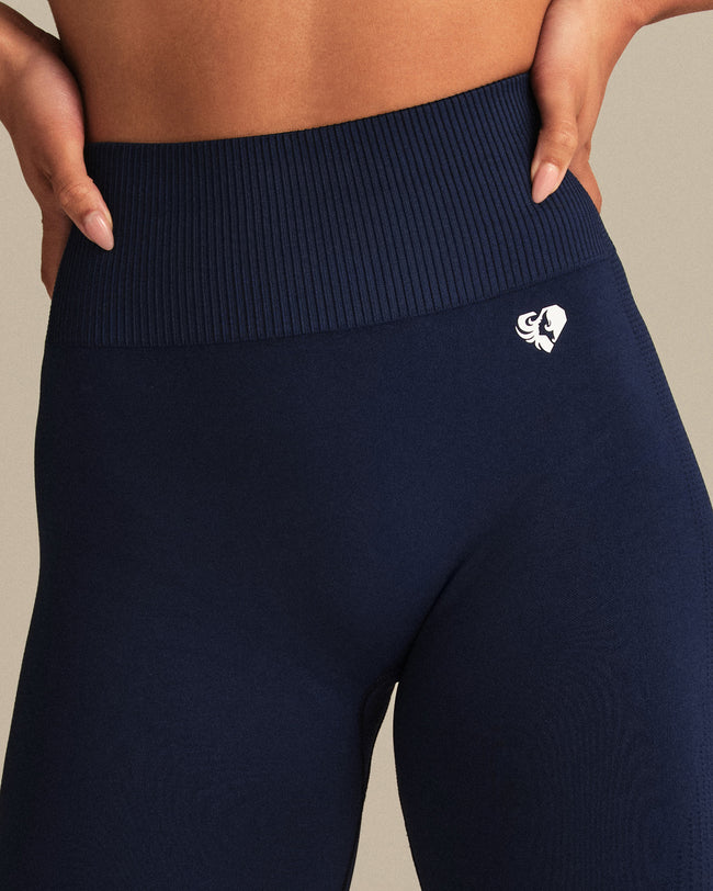 Power Seamless Scrunch Leggings | Sapphire Blue